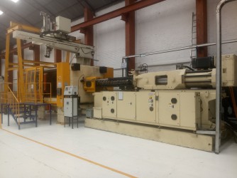 2000 1100 ton Husky 211 oz H1000 Hylectric Used Injection Molding Machine For Sale
