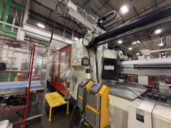 2008 1100 ton Cincinnati 93 oz. MG1000 2 Platen Injection Molding Machine Used Injection Molding Machine For Sale