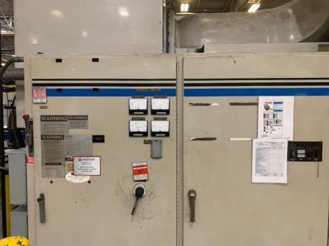 1995 1000 ton Cincinnati 140 oz. Wide Platen Injection Molding Machine