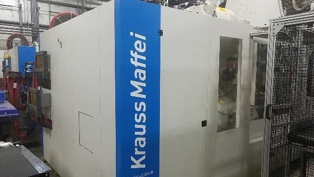 2016 850 ton Krauss-Maffei 39.54/16.76 oz 2-color