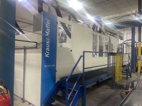 2022 Krauss-Maffei 2200 Ton 542 oz. Injection Molding Machine