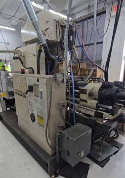 1994 250 ton Cincinnati Vertical Rotary 9.8 oz. Injection Molding Machine