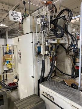 2000 90 ton Engel Vertical with Vertical Injection Rotary Injection Molding Machine