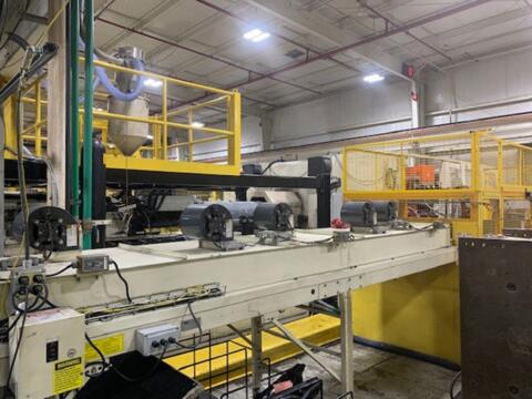2004 1000 ton Husky 249 oz. H1000 Injection Molding Machine