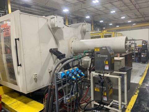 2004 1000 ton Husky 249 oz. H1000 Injection Molding Machine