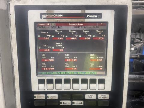 2006 1500 ton Cincinnati 540 oz. Injection Molding Machine