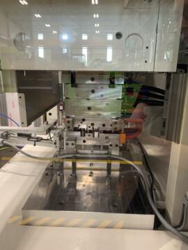 2019 50 ton Engel 0.84 oz. Vertical / Vertical Hybrid Electric Single Station Injection Molding Machine