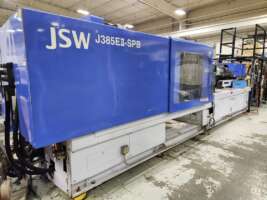 1998 385 ton JSW 34 oz. Injection Molding Machine